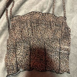 Cheetah print tanktop